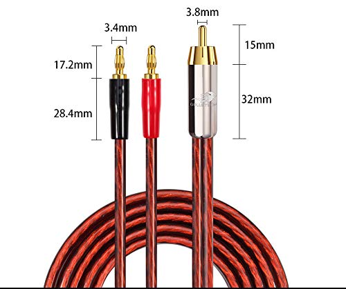 Amazon | 【WVY-LB12-1.5 by WYVERN AUDIO 】 バナナプラグ×2 ⇔ RCA×1
